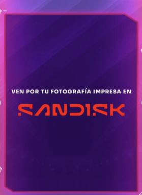 Lámina 4 de 7: “Ven por tu fotografía impresa en SanDisk”