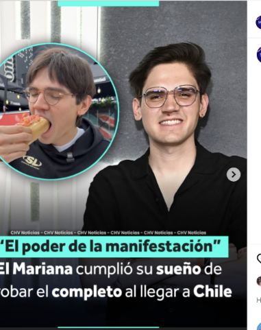 Lámina 1 de 2: Portada CHV: “El poder de la manifestación”, El Mariana con el completo