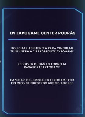 Lámina 2 de 5: Lo que puedes hacer en Expogame Center