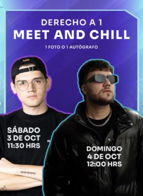 Lámina 4 de 6: Derecho a 1 Meet and Chill (1 foto o 1 autógrafo)